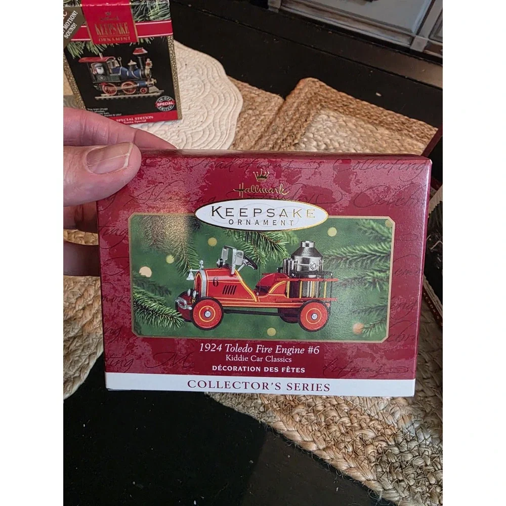 Lot of 7 Hallmark Keepsake Lionel & Other Train Ornaments‎ with Boxes